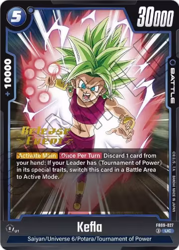 Kefla - FB09-027 (FB09-027), Dual Evolution Release Event Cards — DB Fusion card price