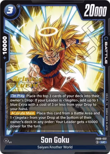 Son Goku - FB09-032 (FB09-032), Dual Evolution Release Event Cards — DB Fusion card price