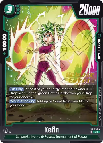 Kefla - FB09-054 (FB09-054), Dual Evolution Release Event Cards — DB Fusion card price