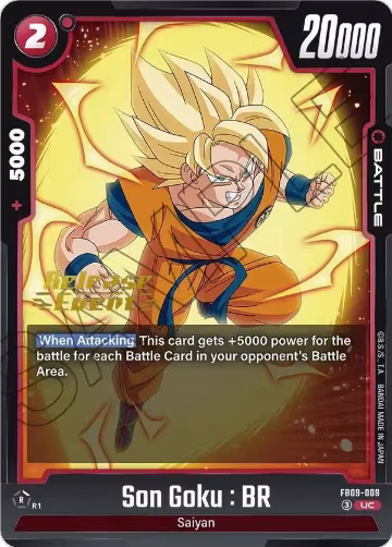 Son Goku : BR - FB09-009 (FB09-009), Dual Evolution Release Event Cards — DB Fusion card price