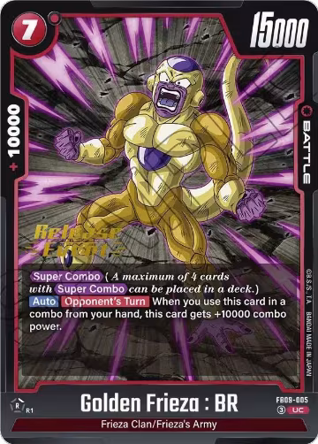Golden Frieza : BR (FB09-005), Dual Evolution Release Event Cards — DB Fusion card price