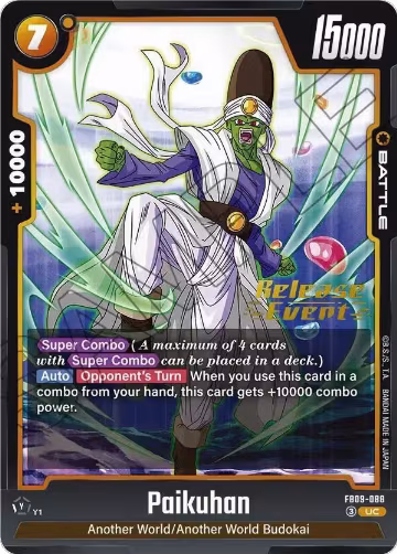 Paikuhan - FB09-088 (FB09-088), Dual Evolution Release Event Cards — DB Fusion card price