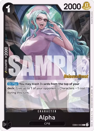 Alpha (EB04-042), Adventure on Kami's Island Release Event Cards — One Piece card price