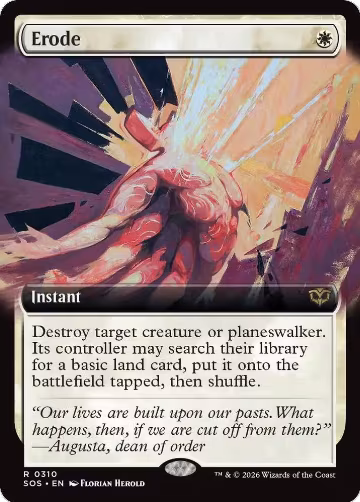 Erode (Extended Art) (310), Secrets of Strixhaven — Magic card price