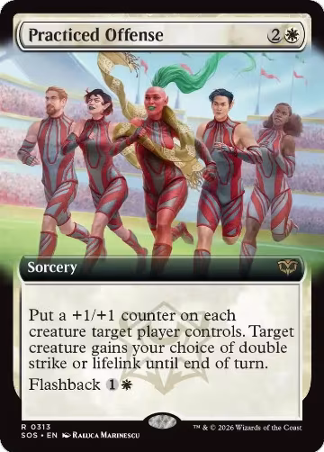 Practiced Offense (Extended Art) (313), Secrets of Strixhaven — Magic card price