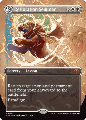 Restoration Seminar (Borderless) (290), Secrets of Strixhaven — Magic card price