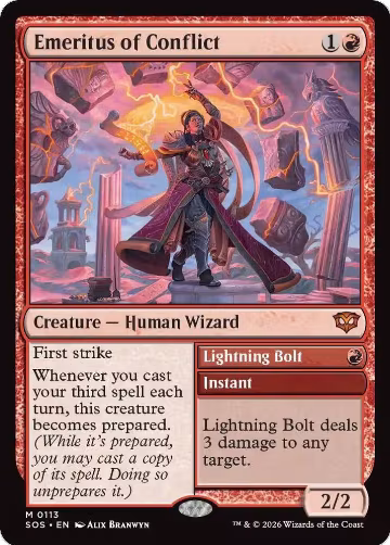 Emeritus of Conflict (113), Secrets of Strixhaven — Magic card price