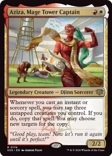 Aziza, Mage Tower Captain (174), Secrets of Strixhaven — Magic card price