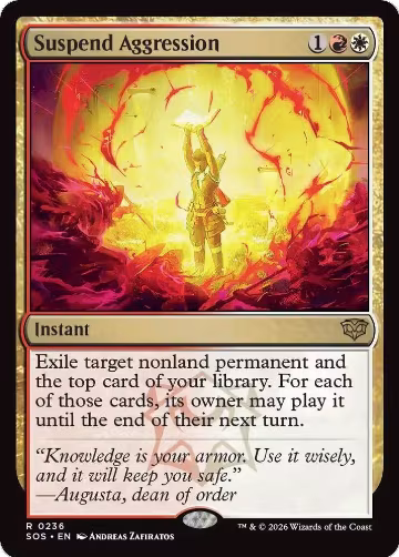 Suspend Aggression (236), Secrets of Strixhaven — Magic card price