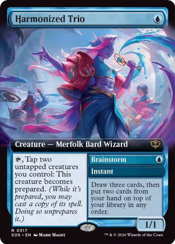 Harmonized Trio (Extended Art) (317), Secrets of Strixhaven — Magic card price