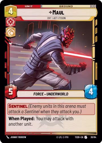 Maul - One Last Lesson (30/84) — card price