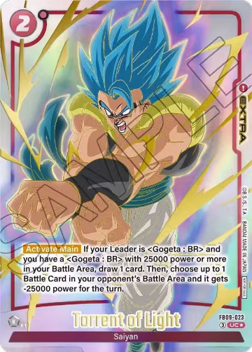 Torrent of Light (Limited Pack 26-27 WAVE1) (FB09-023), Tournament and Championship Promos — DB Fusion card price