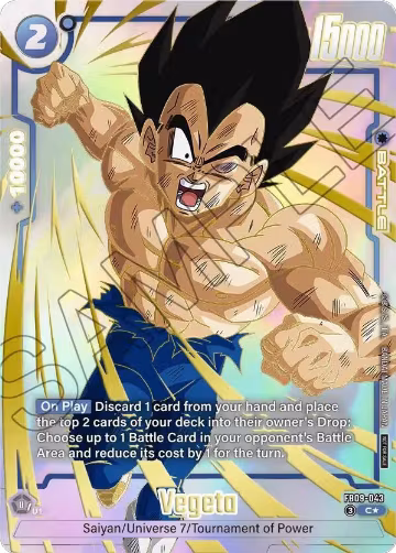 Vegeta - FB09-043 (FB09-043), Tournament and Championship Promos — DB Fusion card price