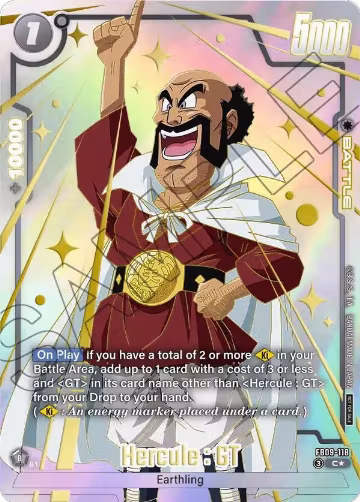Hercule : GT (Limited Pack 26-27 WAVE1) (FB09-118), Tournament and Championship Promos — DB Fusion card price