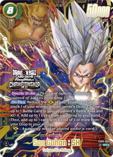 Son Gohan : SH - FB09-060 (Championship 26-27) (FB09-060), Tournament and Championship Promos — DB Fusion card price