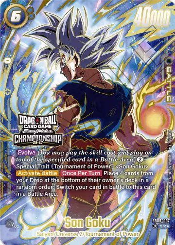 Son Goku - FB09-037 (Championship 26-27) (FB09-037), Tournament and Championship Promos — DB Fusion card price