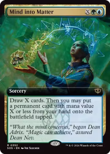 Mind into Matter (Extended Art) (352), Secrets of Strixhaven — Magic card price