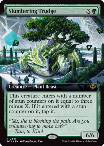 Slumbering Trudge (Extended Art) (341), Secrets of Strixhaven — Magic card price