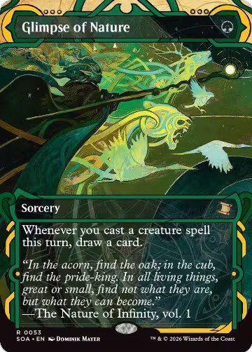 Glimpse of Nature (53), Secrets of Strixhaven: Mystical Archive — Magic card price