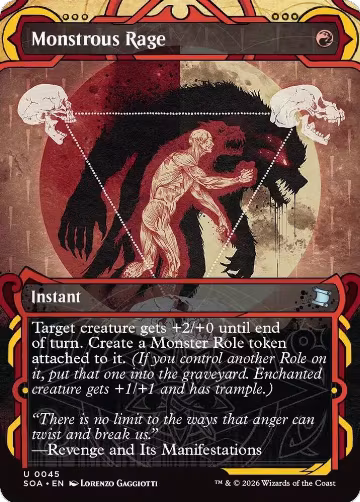 Monstrous Rage (45), Secrets of Strixhaven: Mystical Archive — Magic card price