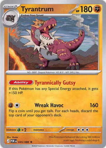 Tyrantrum - 045/088 (Non-Holo) (045/088), Deck Exclusives — Pokémon card price