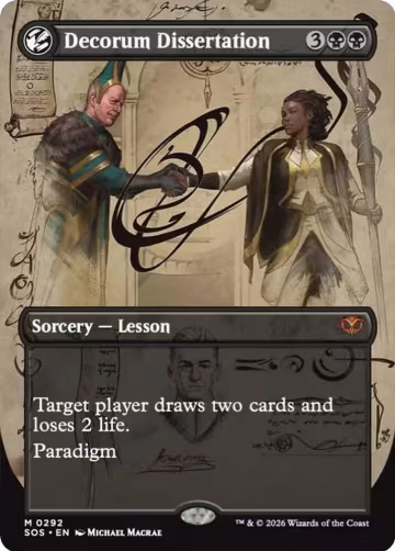 Decorum Dissertation (Borderless) (292), Secrets of Strixhaven — Magic card price