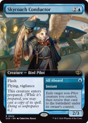 Skycoach Conductor (Extended Art) (322), Secrets of Strixhaven — Magic card price