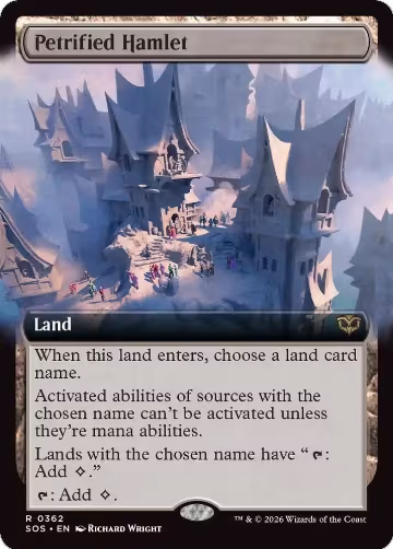 Petrified Hamlet (Extended Art) (362), Secrets of Strixhaven — Magic card price