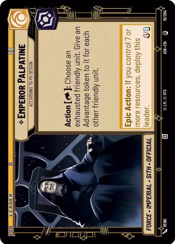Emperor Palpatine - According to My Design (15/264), Ashes of the Empire — Star Wars card price