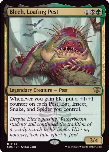 Blech, Loafing Pest (176), Secrets of Strixhaven — Magic card price