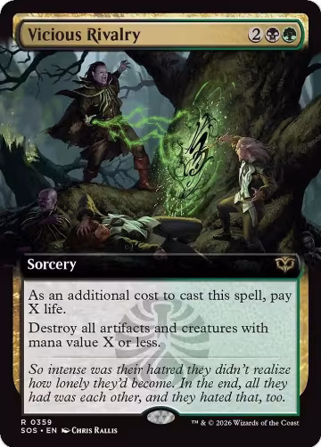 Vicious Rivalry (Extended Art) (359), Secrets of Strixhaven — Magic card price