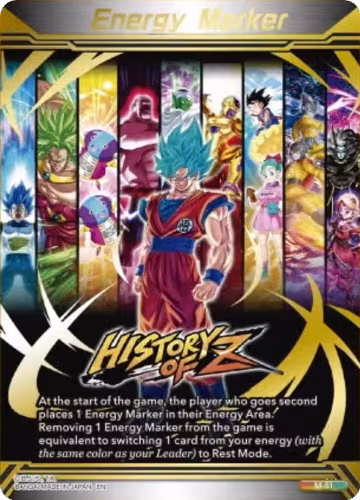 Energy Marker - History of Z (M-51) (Gold-Stamped) (M-51), Three Glorious Fighters — DB Super card price