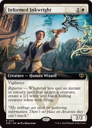 Informed Inkwright (Extended Art) (311), Secrets of Strixhaven — Magic card price
