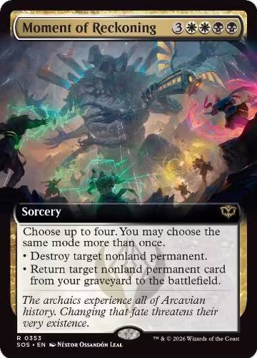 Moment of Reckoning (Extended Art) (353), Secrets of Strixhaven — Magic card price