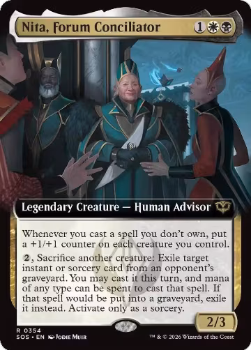 Nita, Forum Conciliator (Extended Art) (354), Secrets of Strixhaven — Magic card price