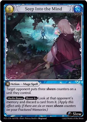 Seep Into the Mind (169), Promotional Cards — Grand Archive card price