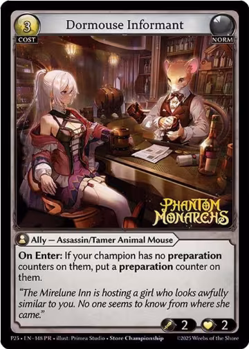 Dormouse Informant (148), Promotional Cards — Grand Archive card price