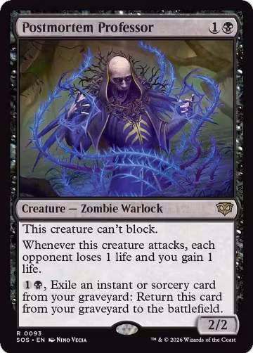 Postmortem Professor (93), Secrets of Strixhaven — Magic card price