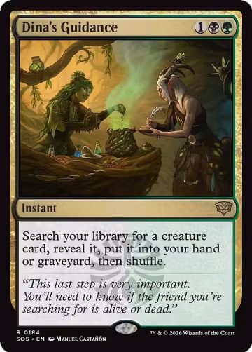 Dina's Guidance (184), Secrets of Strixhaven — Magic card price