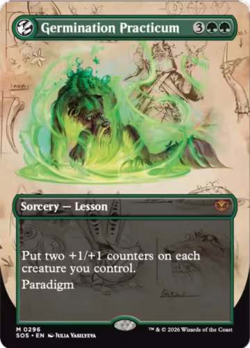 Germination Practicum (Borderless) (296), Secrets of Strixhaven — Magic card price