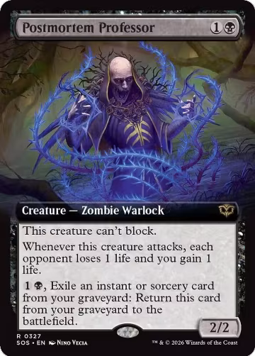 Postmortem Professor (Extended Art) (327), Secrets of Strixhaven — Magic card price