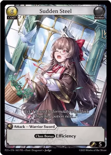 Sudden Steel (142), Promotional Cards — Grand Archive card price