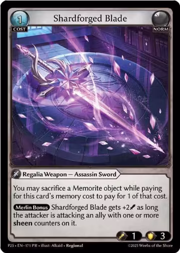 Shardforged Blade (171), Promotional Cards — Grand Archive card price