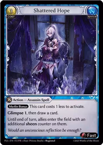 Shattered Hope (172), Promotional Cards — Grand Archive card price