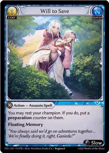 Will to Save (176), Promotional Cards — Grand Archive card price