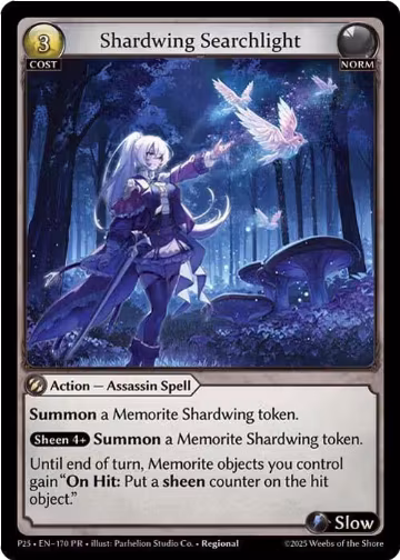 Shardwing Searchlight (170), Promotional Cards — Grand Archive card price