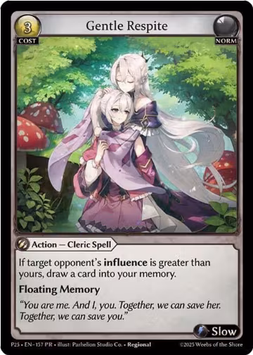 Gentle Respite (157), Promotional Cards — Grand Archive card price