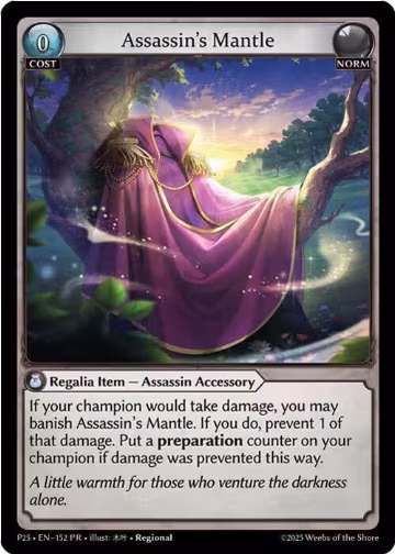 Assassin's Mantle (152) (152), Promotional Cards — Grand Archive card price