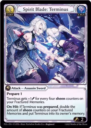 Spirit Blade: Terminus (173), Promotional Cards — Grand Archive card price