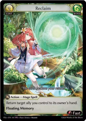 Reclaim (147) (147), Promotional Cards — Grand Archive card price